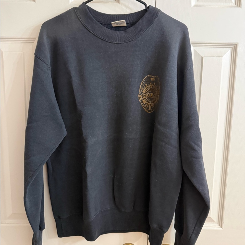 Men's Black Crewneck Sweater